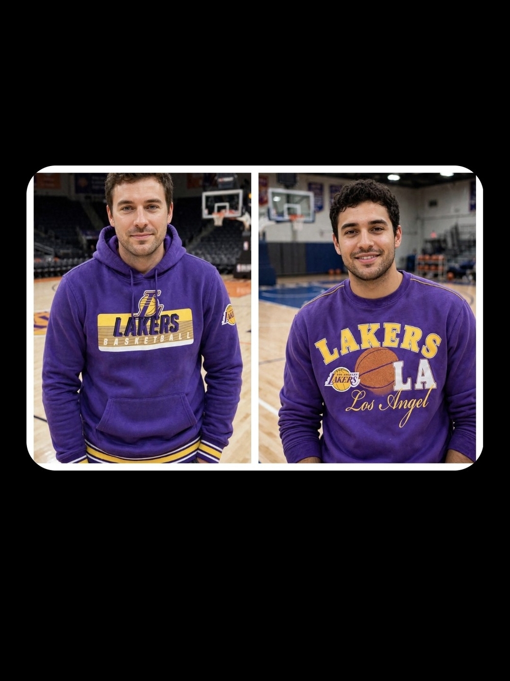 NFL Purple Los Angeles Team Pullover Hoodie with Gold Logo